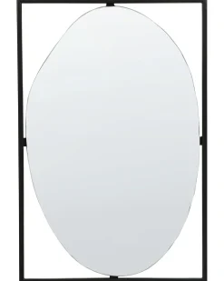 Specchio NIBELLE 40 cm 60 cm Metallo Nero