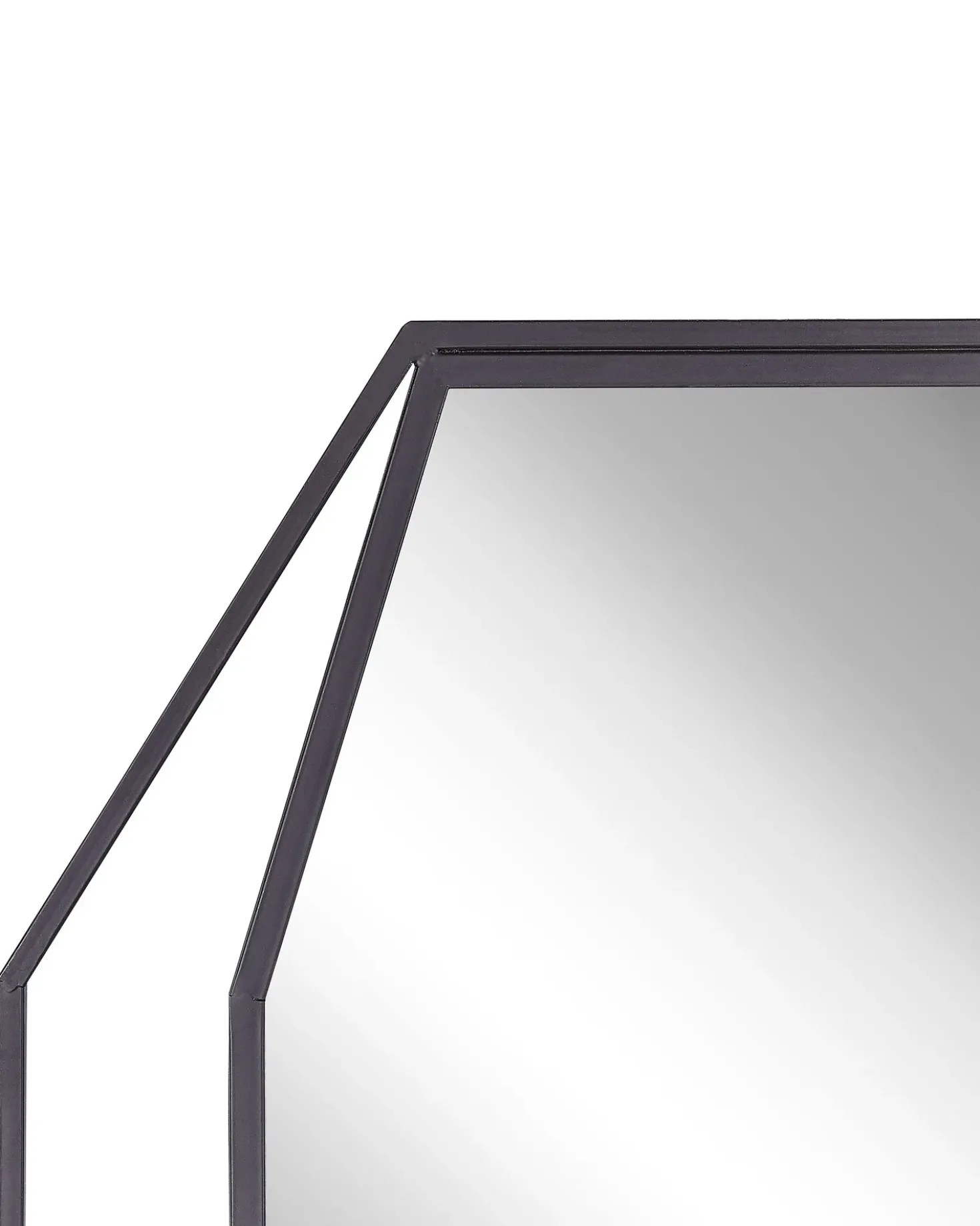 Specchio NIRE 60 cm 80 cm Metallo Grigio grafite