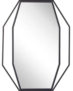 Specchio NIRE 60 cm 80 cm Metallo Grigio grafite