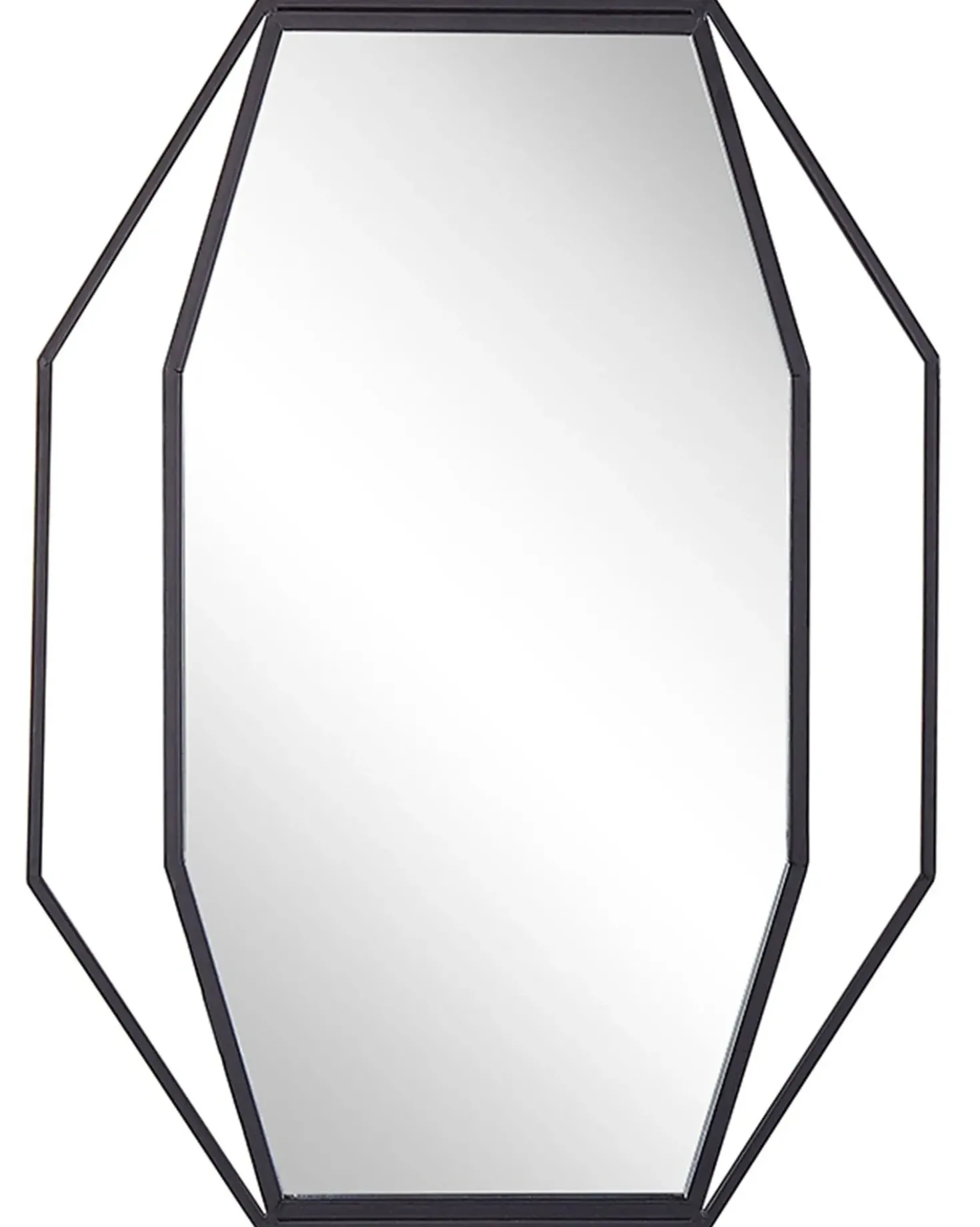 Specchio NIRE 60 cm 80 cm Metallo Grigio grafite