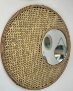 Specchio PALAU 60 cm 60 cm Rattan Naturale