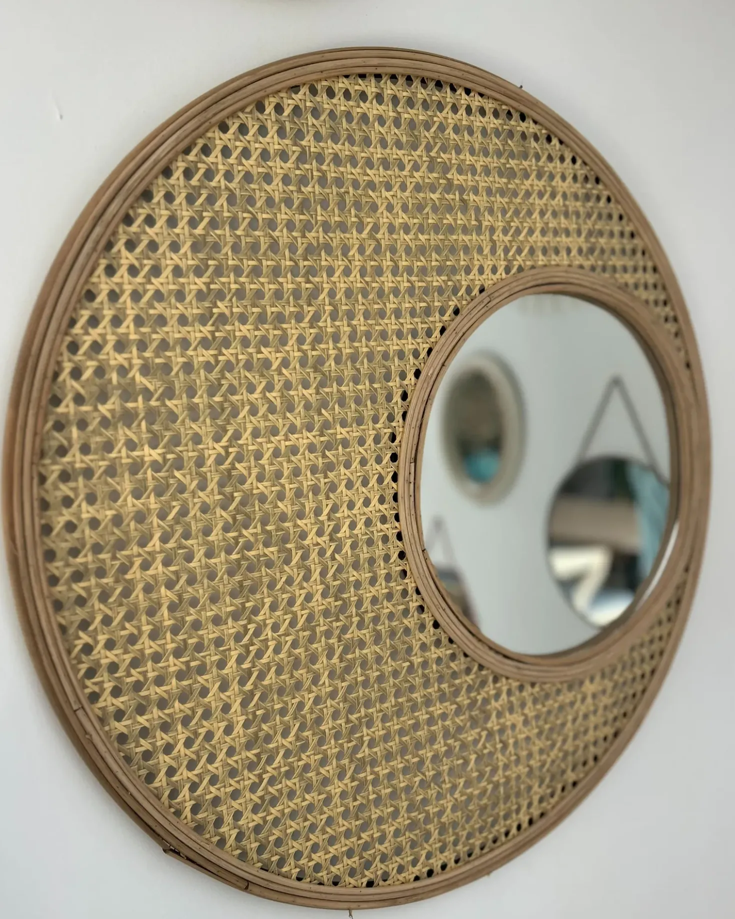 Specchio PALAU 60 cm 60 cm Rattan Naturale