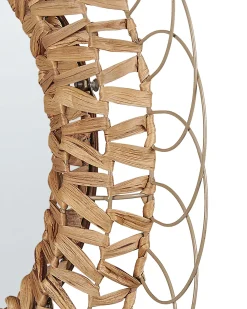 Specchio PAMOL 67 cm 67 cm Vimini Naturale