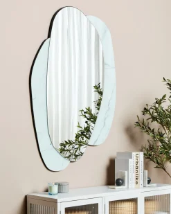 Specchio PANNES 80 cm 117 cm Azzurro