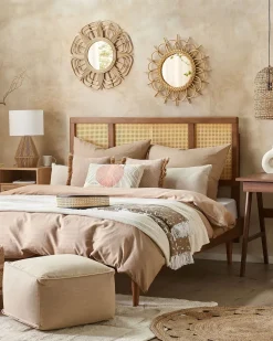 Specchio PASAKU 60 cm 60 cm Rattan Naturale