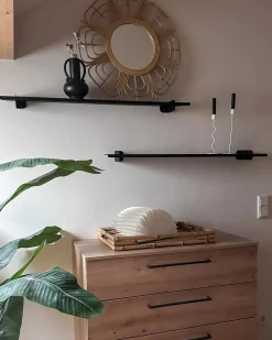 Specchio PASAKU 60 cm 60 cm Rattan Naturale