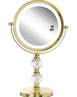 Specchio per make-up LED CLAIRA Oro