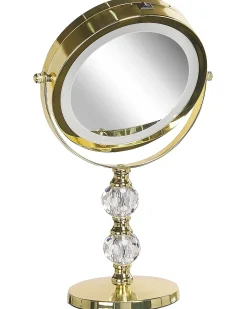 Specchio per make-up LED CLAIRA Oro