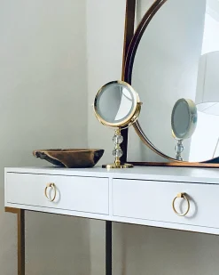 Specchio per make-up LED CLAIRA Oro