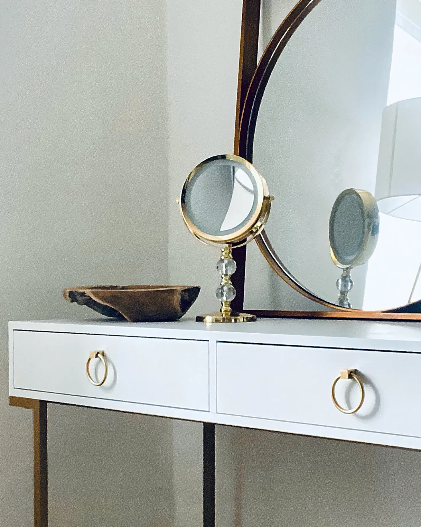 Specchio per make-up LED CLAIRA Oro