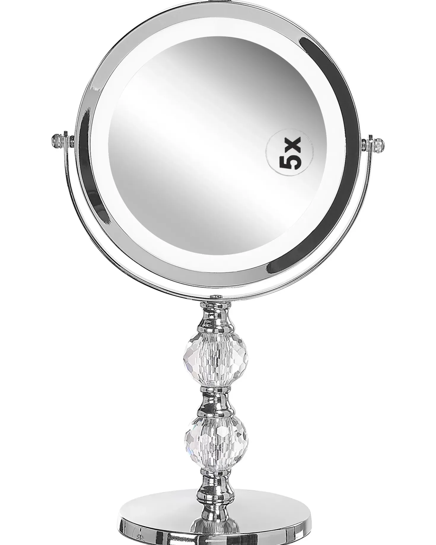 Specchio per make-up LED CLAIRA Argento