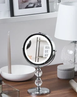 Specchio per make-up LED CLAIRA Argento