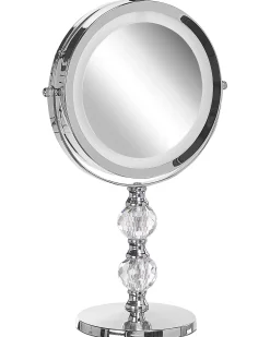 Specchio per make-up LED CLAIRA Argento