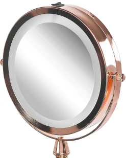 Specchio per make-up LED MAURY Oro rosa