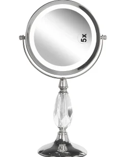 Specchio per make-up LED MAURY Argento