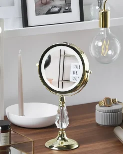 Specchio per make-up LED MAURY Oro