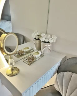 Specchio per make-up LED MAURY Oro