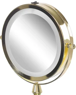 Specchio per make-up LED MAURY Oro