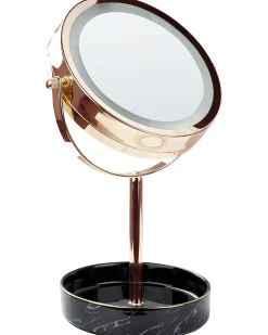 Specchio per make-up LED SAVOIE Oro rosa