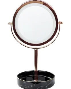 Specchio per make-up LED SAVOIE Oro rosa