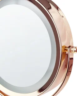Specchio per make-up LED SAVOIE Oro rosa