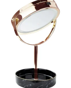 Specchio per make-up LED SAVOIE Oro rosa