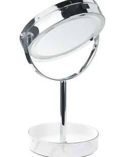 Specchio per make-up LED SAVOIE Bianco/Argento