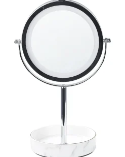 Specchio per make-up LED SAVOIE Bianco/Argento