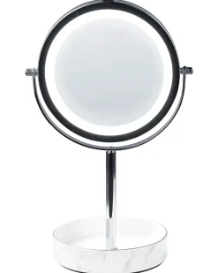 Specchio per make-up LED SAVOIE Bianco/Argento