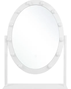 Specchio per tavolino toeletta LED ROSTRENEN Bianco