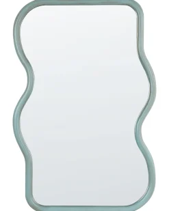Specchio RONNET 60 cm 90 cm Legno di Paulownia Azzurro