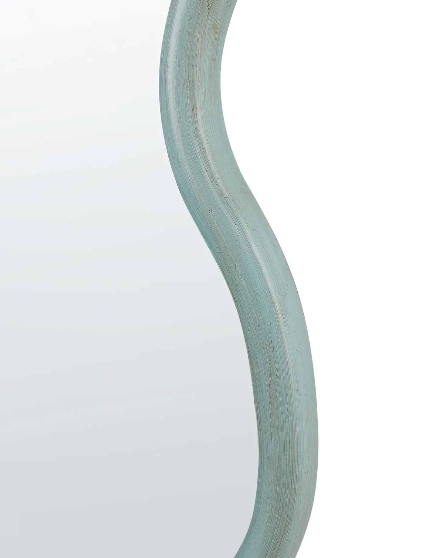 Specchio RONNET 60 cm 90 cm Legno di Paulownia Azzurro