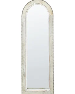 Specchio SARRY 31 cm 91 cm Legno di mango Bianco