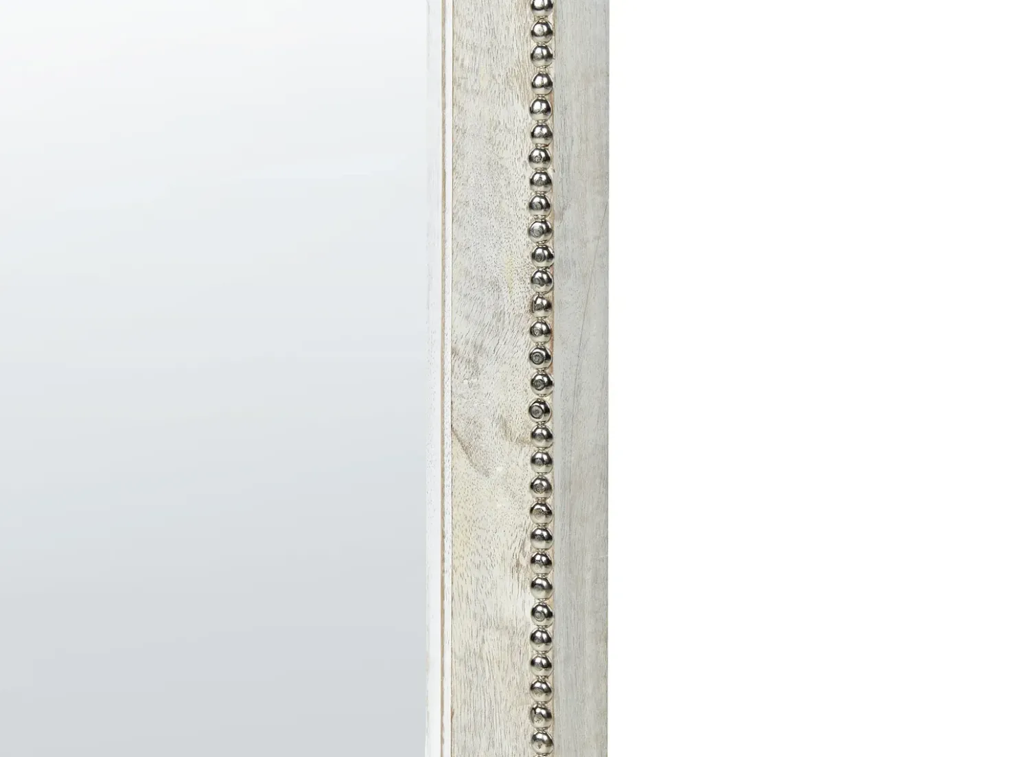 Specchio SARRY 31 cm 91 cm Legno di mango Bianco