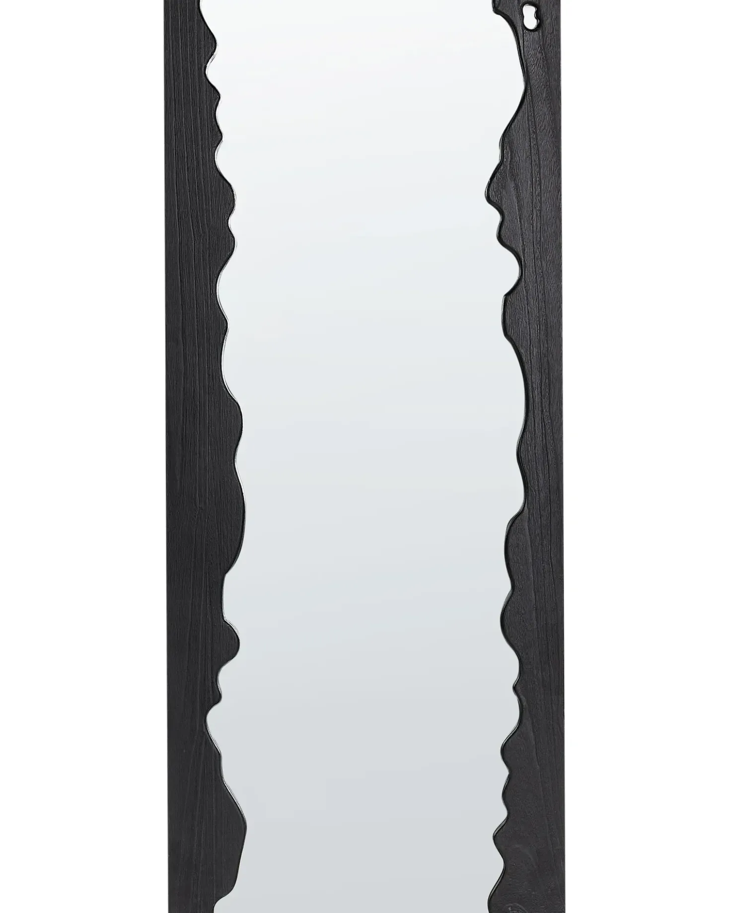 Specchio SAULLCET 75 cm 175 cm Legno di Paulownia Nero