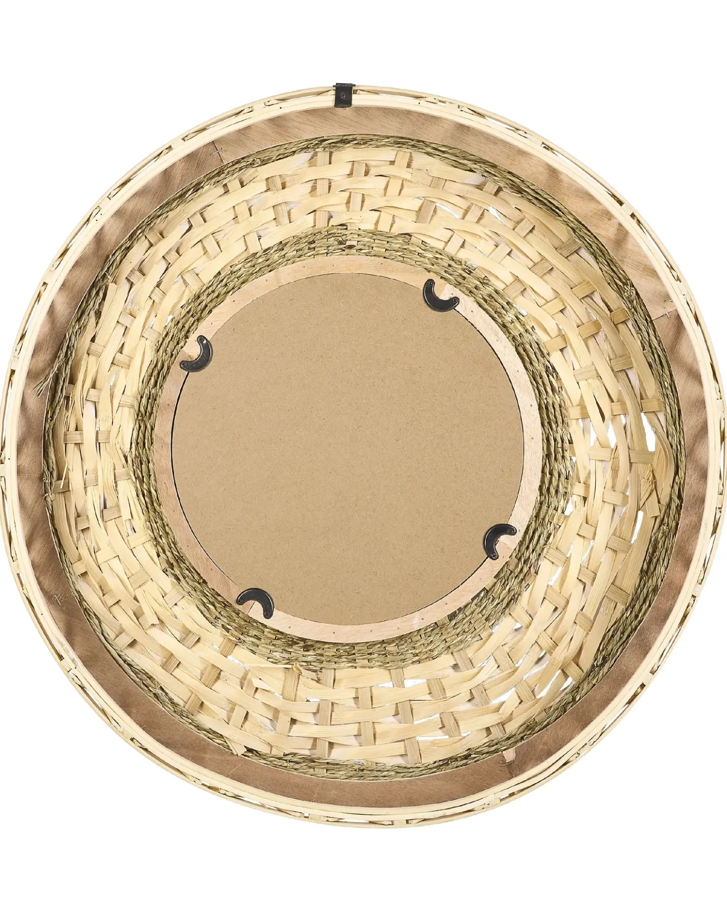 Specchio SOLEDAD 61 cm 61 cm Bambù Bianco