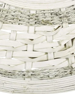 Specchio SOLEDAD 61 cm 61 cm Bambù Bianco