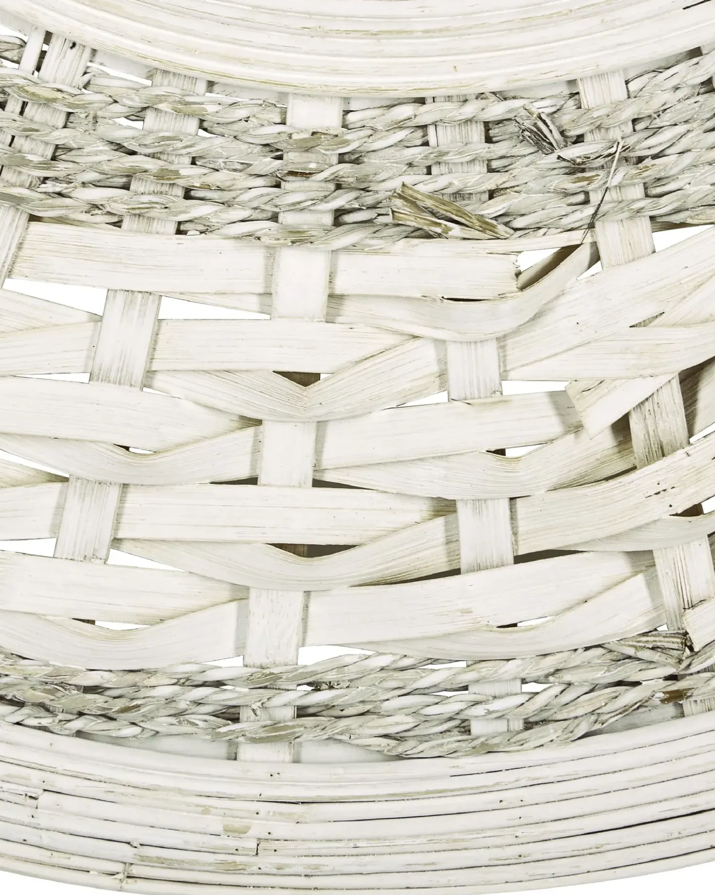 Specchio SOLEDAD 61 cm 61 cm Bambù Bianco