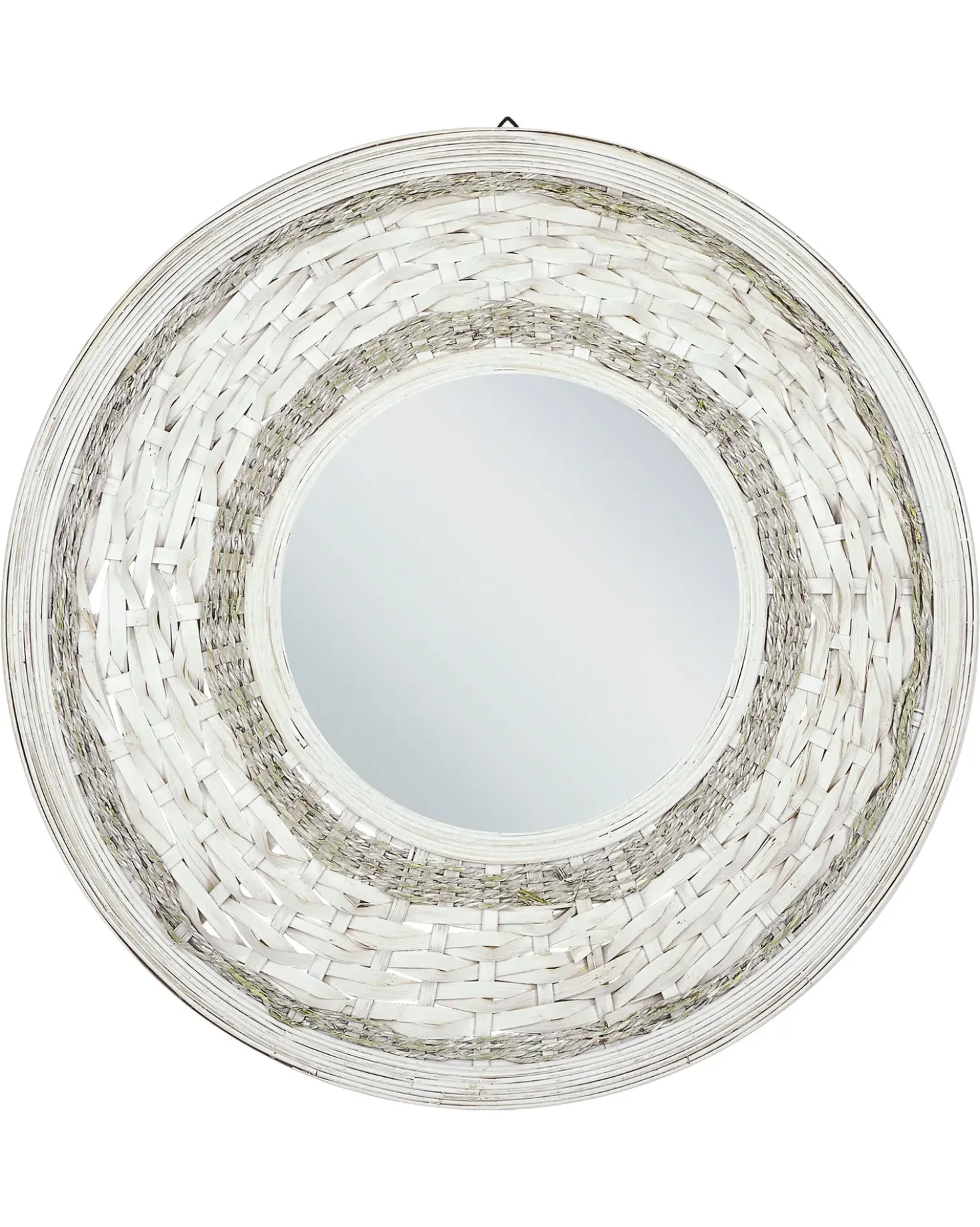 Specchio SOLEDAD 61 cm 61 cm Bambù Bianco