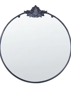 Specchio SOMMANT 67 cm 76 cm Metallo Nero