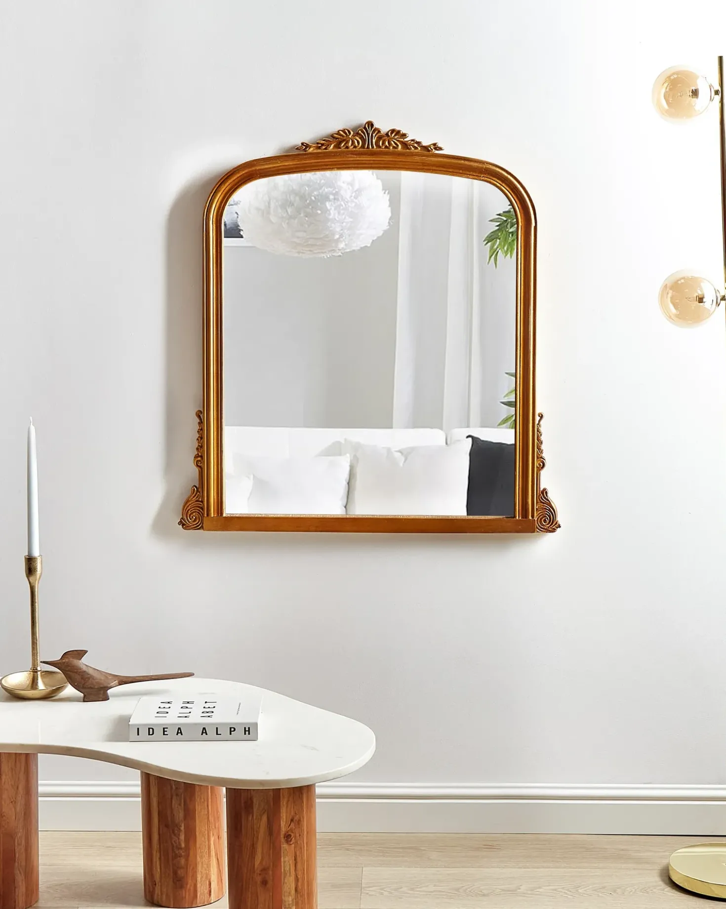 Specchio SUSSEY 75 cm 78 cm Oro