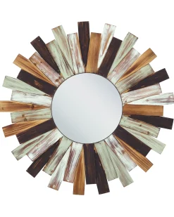 Specchio TAMPICO 75 cm 75 cm Legno di abete Multicolore