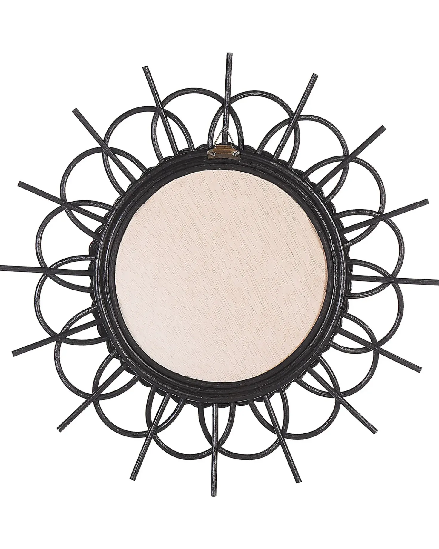 Specchio TELAKIA 60 cm 60 cm Rattan Nero