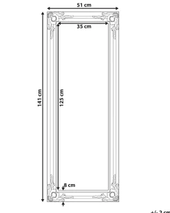 Specchio VARS 51 cm 141 cm Bianco