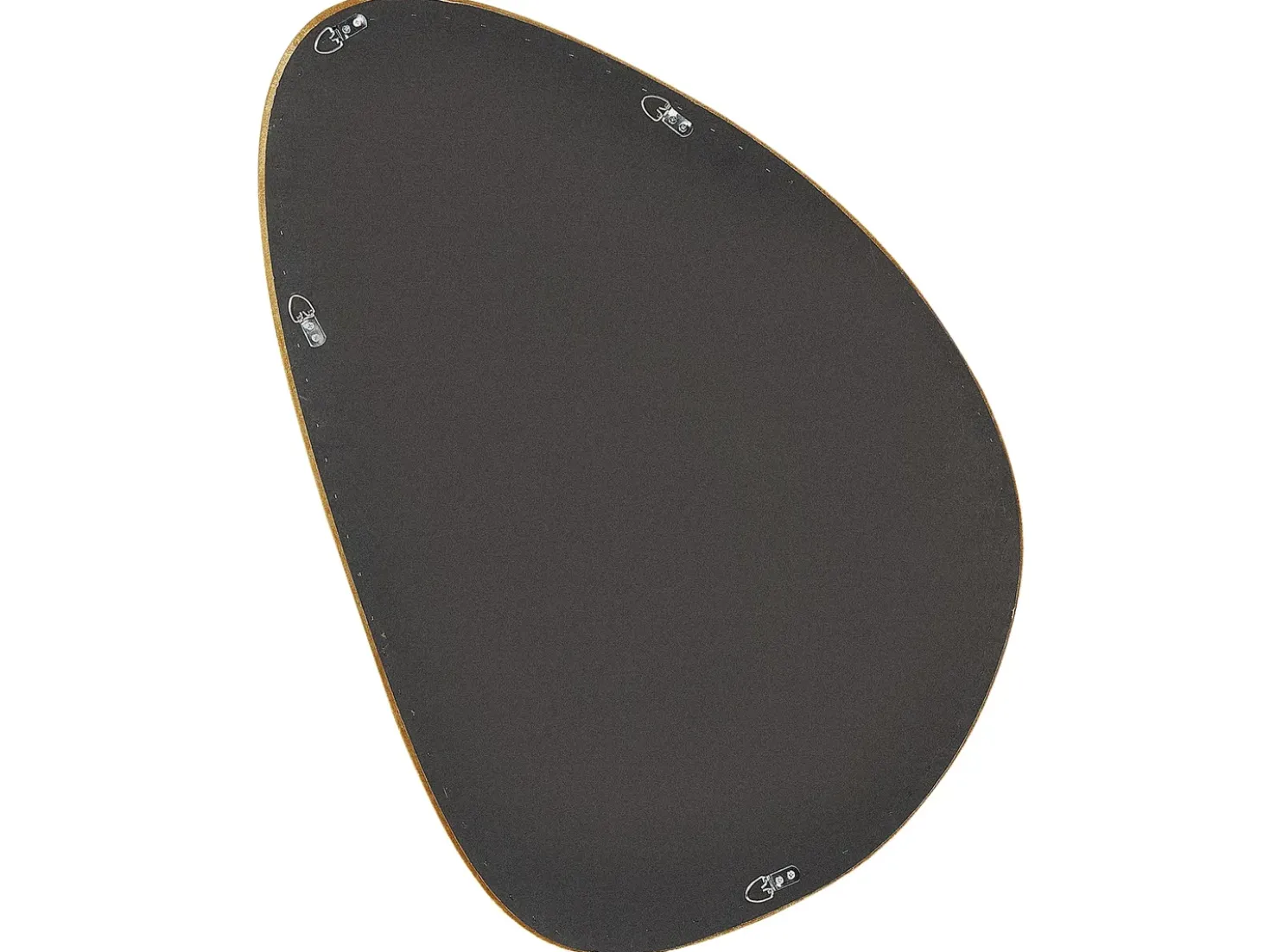 Specchio VENAS 61 cm 91 cm Velluto Senape