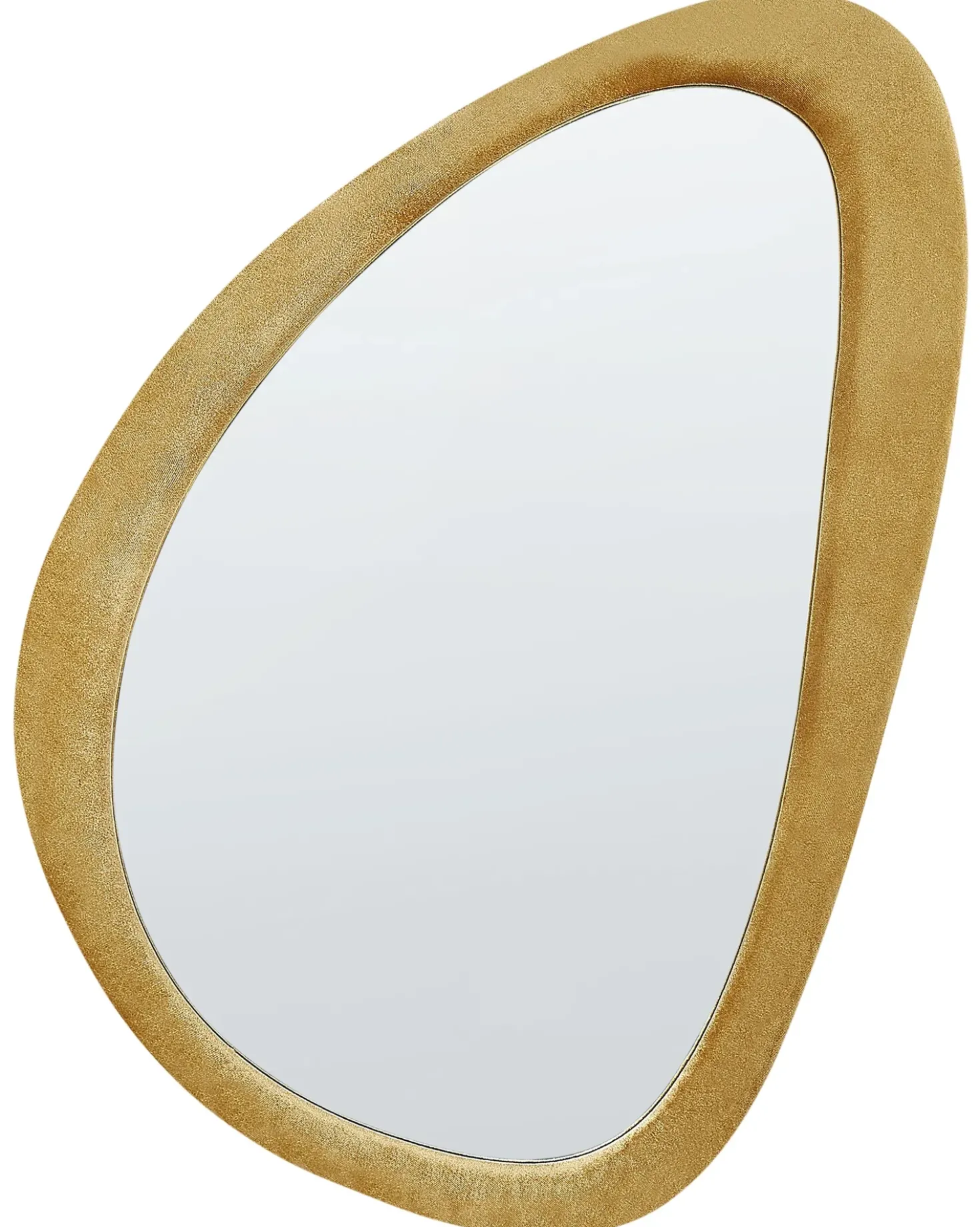 Specchio VENAS 61 cm 91 cm Velluto Senape