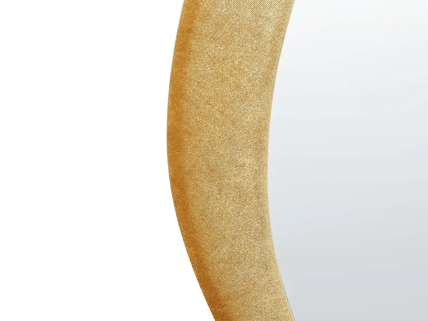 Specchio VENAS 61 cm 91 cm Velluto Senape