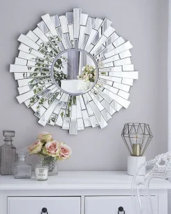 Specchio VIRE 70 cm 70 cm Argento