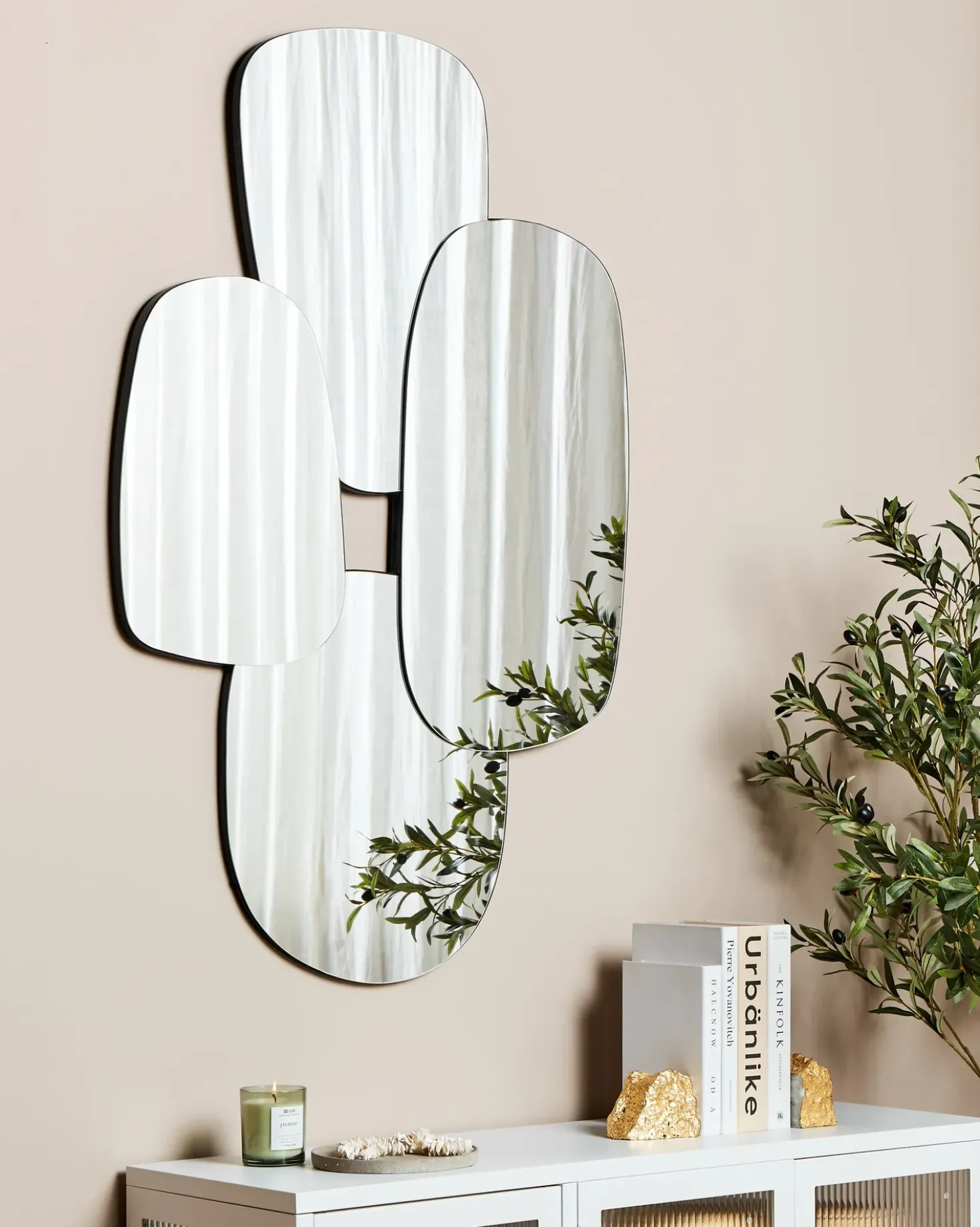 Specchio VOUZON 80 cm 120 cm Argento