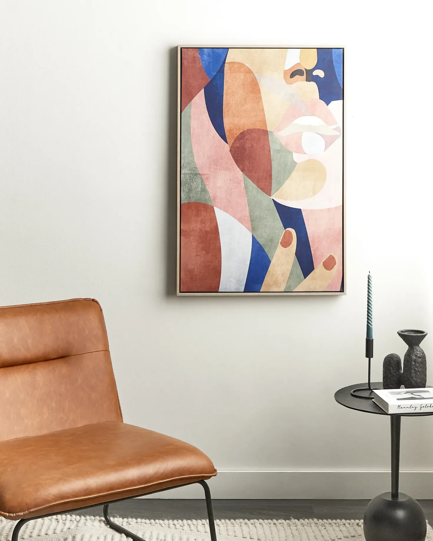 Stampa su tela BITETTO Motivo femminile 63 x 99 cm Multicolore